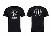 Brooklyn Nets 11 Kyrie Irving Black T-Shirt,baseball caps,new era cap wholesale,wholesale hats